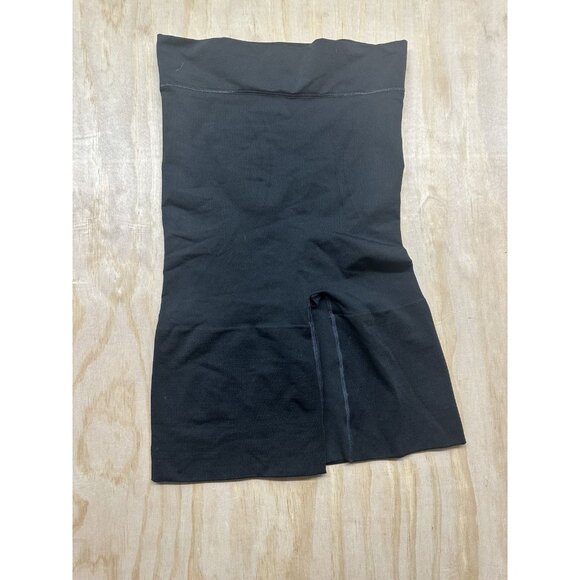 Victoria's Secret Slimtastic High-Waist Thigh Shaper Sz M Black Nylon Spandex - Picture 1 of 4